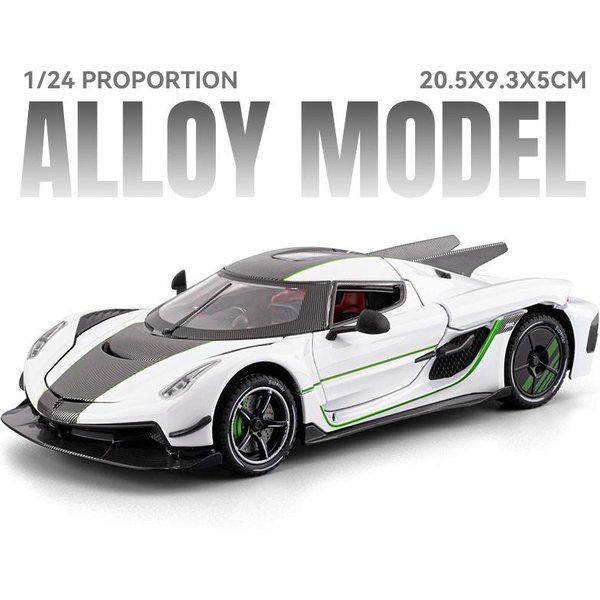 1:24 Knsg Jesko Absolut One 1 Gemera Gt Super SamochóD Metalowy Odlewany Model Samochodu Domowe Modne Ozdoby I Dekoracja Pulpitu Komputera-image