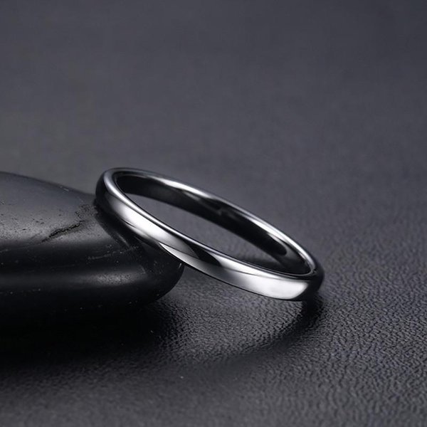 Anillos De Boda De Tungsteno AntiarañAzos Vnox Para Mujeres Y Hombres, Alianzas De Boda CláSicas Simples Para Parejas, JoyeríA BáSica 8 Black-image