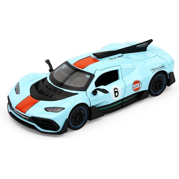 1:32 Mercedes Benz One Supercar Metalowy Odlew Diecast Model Samochodu DźWięK I ŚWiatłO Pull Back ŚWiąTeczny Kolekcjonerski Dekoracja Domu Prezent-image