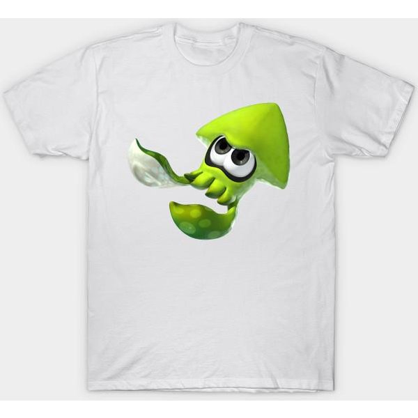 Koszulka Damska Splatoon Squid Harajuku Print Kawaii Tshirt Letnia Koszulka Damska Z KróTkim RęKawem Top Tee 2XL-image