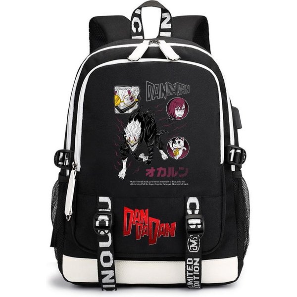 Mochila Estudiante Estampado Anime Dandadan Mochila Casual Diaria Para NiñOs NiñAs Bolso Escolar Mochila Ligera De Viaje-image