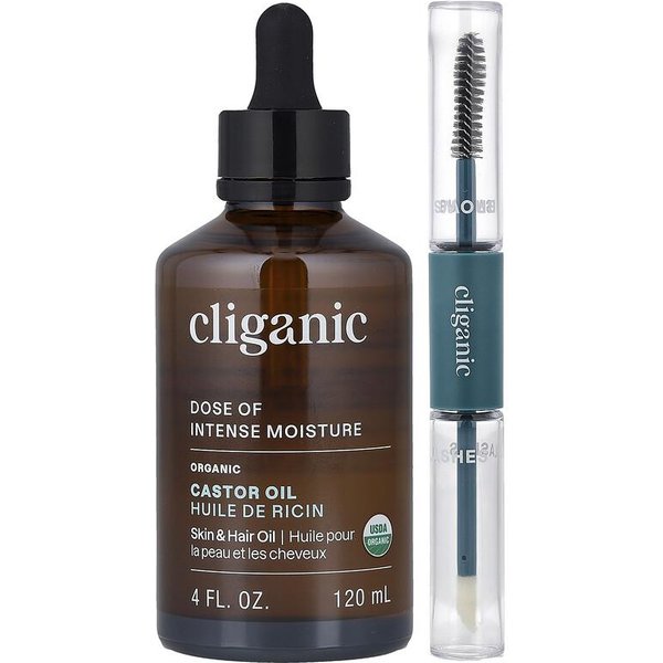 Dozę Intensywnego NawilżEnia™, Organiczny Olej Rycynowy, Zestaw Do RzęS I Brwi, 4 Fl Oz (120 Ml)-image