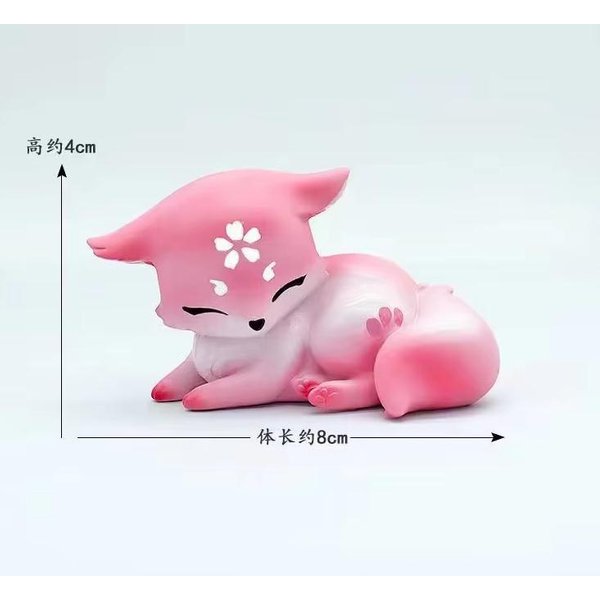 9Cm Figurka Anime Genshin Impact Yae Miko Figurka Anime Impact Yae Miko Lis Figurka Akcji Model Kolekcjonerski Lalka Urocze Zabawki Prezenty Hobby Pink-image