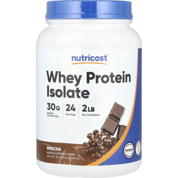 Nutricost, Aislado De ProteíNa De Suero De Leche, Moca, 907G (2 Libras)-image