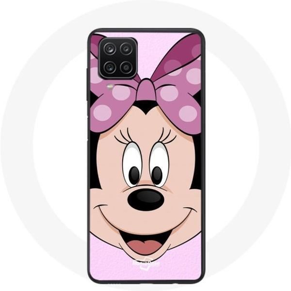 Funda Samsung Galaxy A12 Minnie Mouse Dibujo Animado Rosa-image