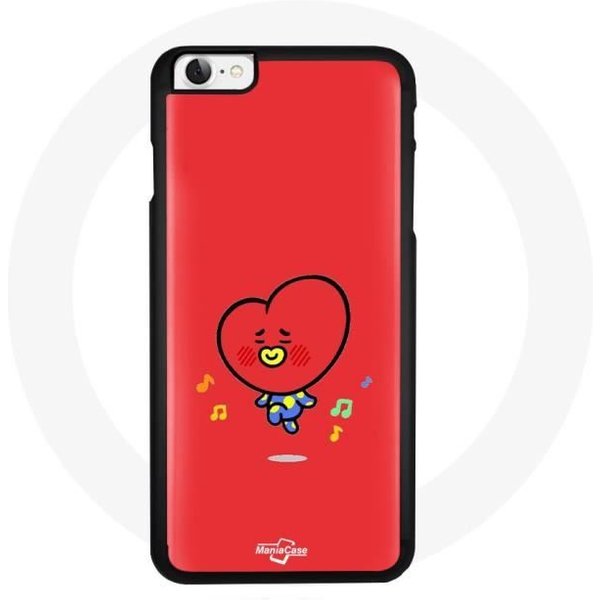Funda Para Iphone 7 BTS Bangtan Boys BT21 Tata V Fondo Rojo-image