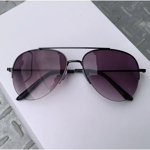 Stylowe Okulary PrzeciwsłOneczne Z Gradientem Okulary Pilotki Dla PanóW DużA Oprawka Design Antyrefleksyjne Okulary PrzeciwsłOneczne MęSkie UV400-image