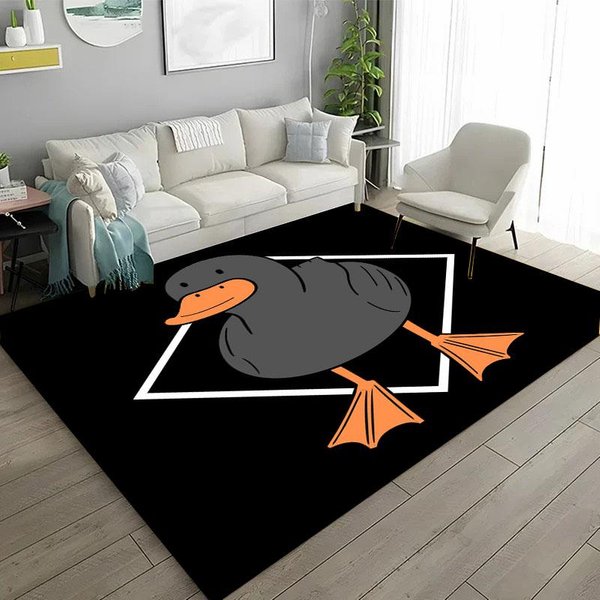 ŻAłOsny Humor Kaczka HD Dywany Wielkopowierzchniowe Do Domu Salon Sypialnia DziecięCa Sofa Wycieraczka Dywaniki Na PodłOgę Kuchenną AntypośLizgowe Dekor 40X60Cm (16X24In)-image