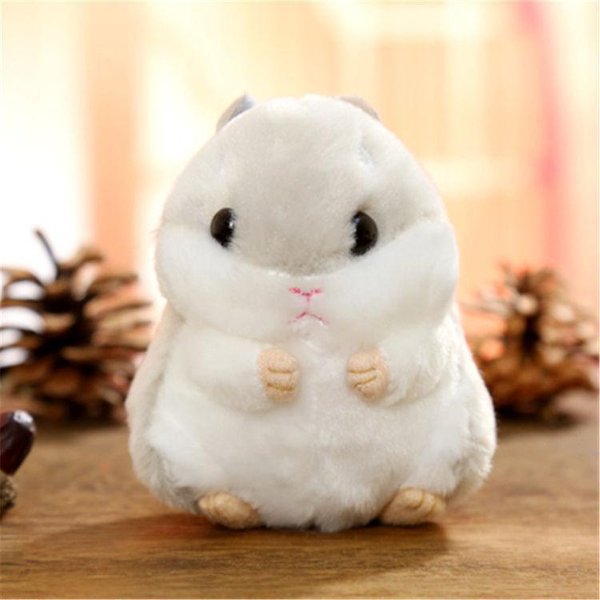 Lindo HáMster MuñEco Peluche Dibujos Animados Llavero Bolso PequeñO Colgante MuñEco Regalo MuñEco De Trapo Regalo 10Cm-image