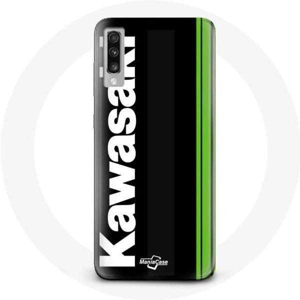 Funda - Kawasaki - Samsung Galaxy A70 - Flexible - Negro - ProteccióN-image