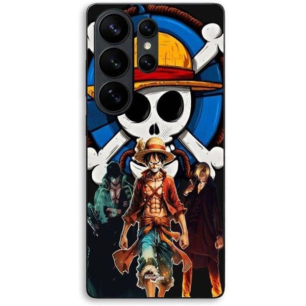 Etui Dla Samsung Galaxy S26 Ultra One Piece DrużYna Luffy Manga Anime Maniacase Czarny-image