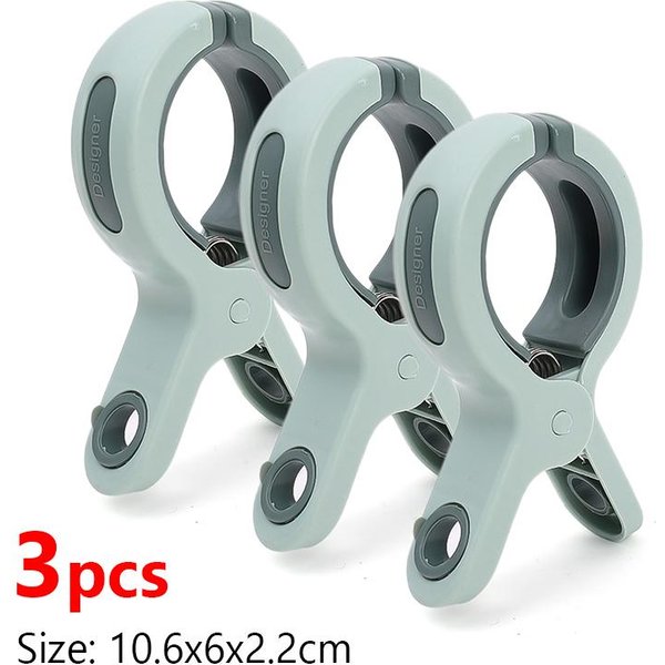Pinzas Grandes Para Toalla De Playa, Pinzas De PláStico Resistentes Al Viento Para Ropa, Clip Colgante Para EdredóN, Pinza De Secado Fija Antideslizante Reutilizable-image