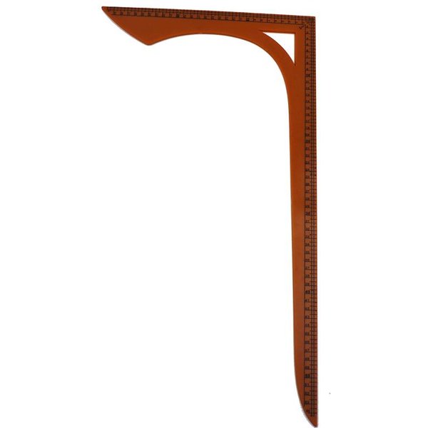 Regla De Corte De Ropa, Regla De Dibujo De Costura En Forma De L De Doble Escala 55.5*30.7CM-image