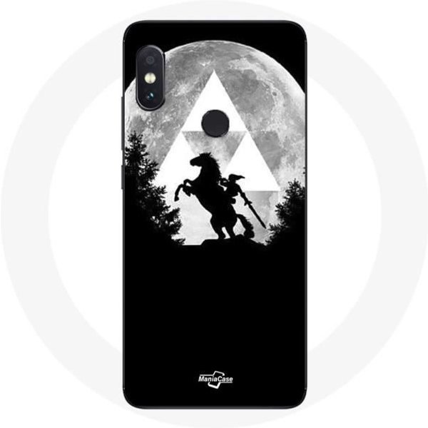 Funda Para Xiaomi Redmi Note 5 Pro - Maniacase - Zelda Luna - Flexible - Negra - Mixta-image