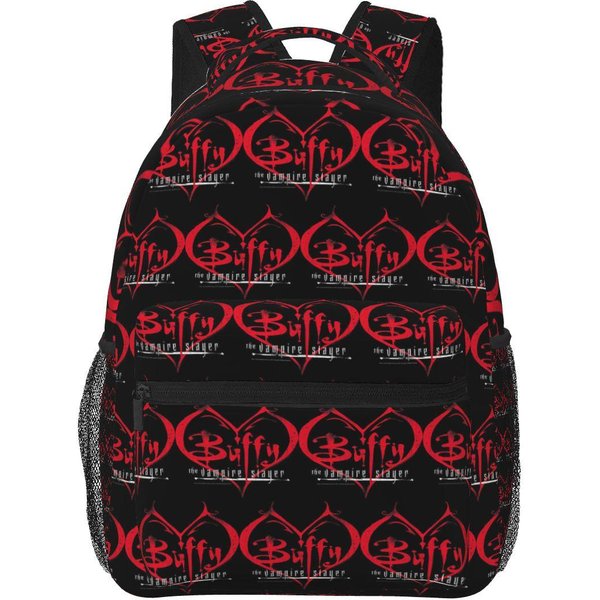 Buffy Cazavampiros 90S GráFico Mochila Estudiante Bolso Escolar Senderismo Viaje Mochila De DíA Para Hombres Mujeres Moda Bolso Para Libros Bolsos De Hombro One Size Black-image