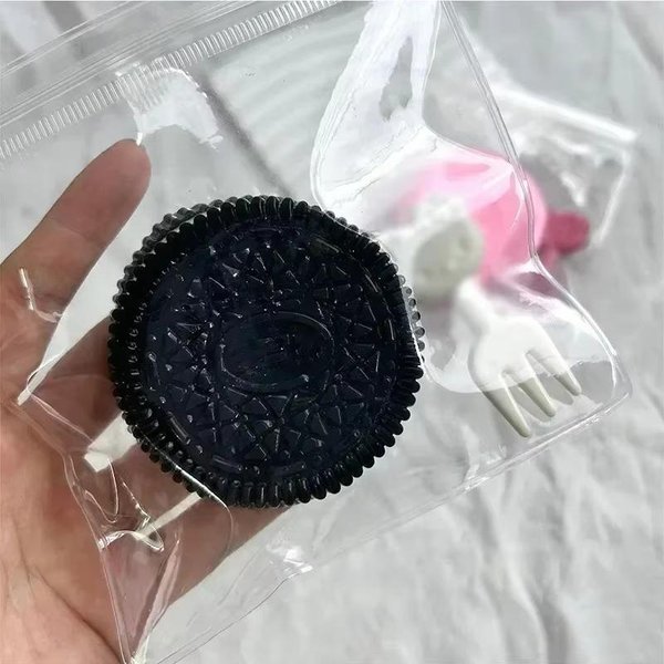 Venta Galleta Juguete Alivio Del EstréS Divertido Juguete Para Apretar DescompresióN Galleta Suave Juguetes Para Apretar Mano RelajacióN Sensorial Juguetes Fidget Black-image
