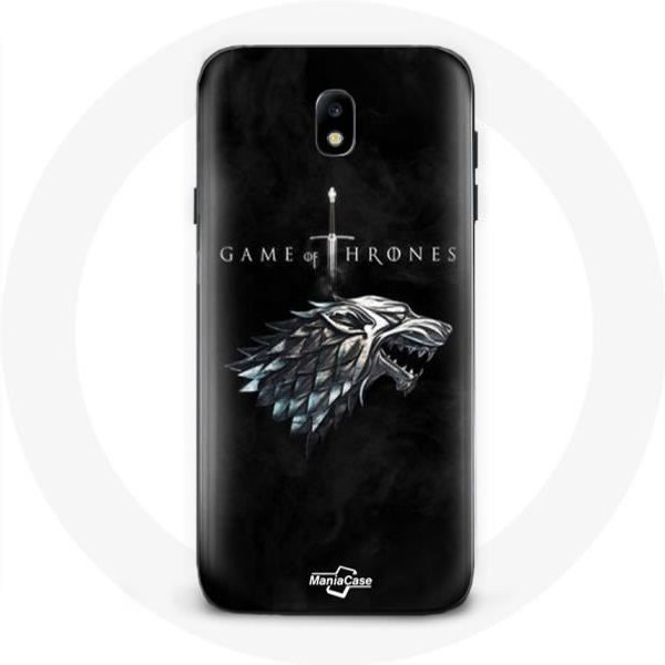 Funda De ProteccióN - Juego De Tronos - Samsung Galaxy J5 2017 - Casa Stark - Flexible - Negra-image