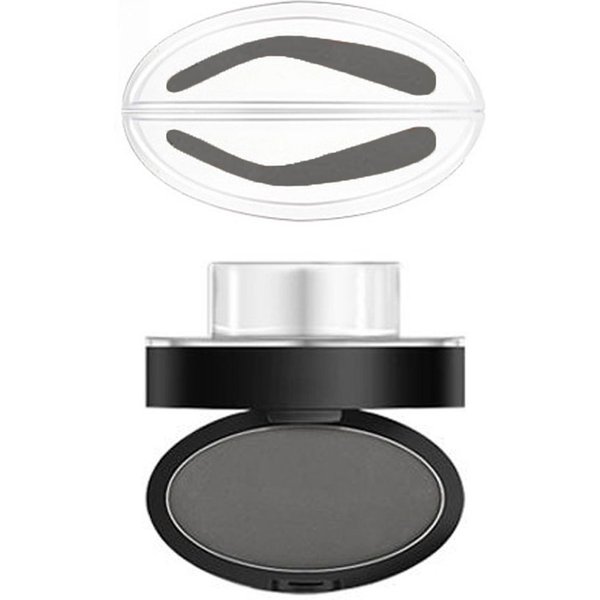 Koloryzacja Szybki Makijaż Stempel Do Brwi PiecząTka Do Brwi Stemple Do Brwi Paleta Puder Do Brwi Arch Eyebrows Szary-image
