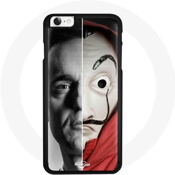 Funda De TeléFono - La Casa De Papel - Iphone 8 - Negra - Flexible - ProteccióN Contra Golpes-image