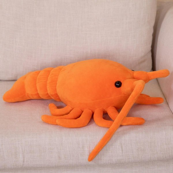 Juguetes De Peluche De Langosta Roja Kawaii De 50-65 Cm Animal Relleno CamaróN Cangrejo Realista MuñEco Almohada Suave Divertida Regalos De CumpleañOs Para NiñO Bebé 50Cm-image
