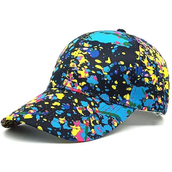 Ldslyjr Cztery Pory Roku Poliester Nadruk Graffiti Czapka Daszkowa Baseballowa Regulowana Outdoorowa Snapback Czapki Dla MężCzyzn I Kobiet 238 56-60Cm Adjustable&>8Y Blue-image