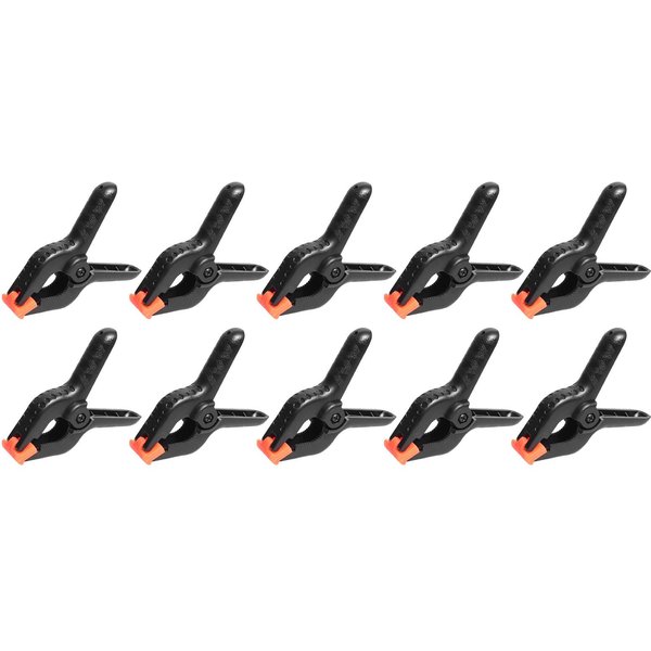 10 Piezas Abrazaderas De Resorte De 4.5 Pulgadas Abrazadera Pesada Para Soporte De Fondo CarpinteríA FotografíA Black-image