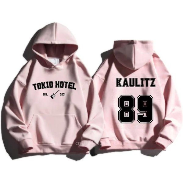 Tokio Hotel Sudadera Con Capucha Unisex Kaulitz Fashion Fleece Sudadera Con Capucha De Lujo Sudadera Con Capucha Lisa Estampada De OtoñO E Invierno Para Mujer 2XL-image