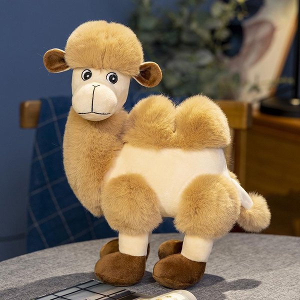Urocza Lalka Pluszowa WielbłąD Alpaka Poduszka Urocza Lalka Szmaciana Lalka DziecięCa Prezent Urodzinowy Dla Dziewczyny 20*28Cm Beige-image