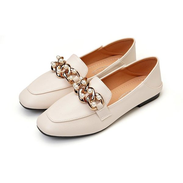 Zapatos Sencillos Para Mujer, Suela Plana, Nuevos Zapatos De Primavera, Estilo BritáNico, Retro, PequeñOs Zapatos De Cuero, Mocasines Sin Cordones Para Mujer 41-image
