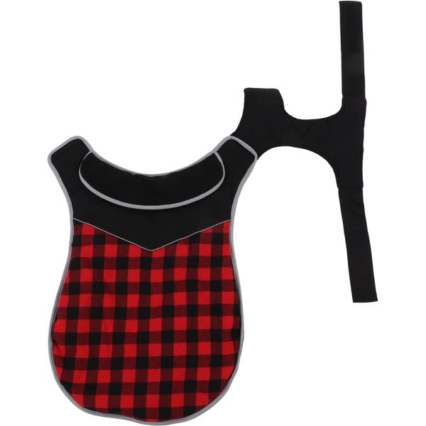 Abrigo Para Perro Impermeable Cortavientos Reflectante Invierno CáLido Cuadros Chaqueta Para Perro PequeñO Mediano Grande S(For 2-4Kg) Black-image