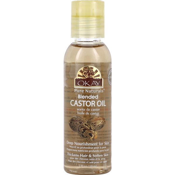 Okay Pure Naturals, Aceite De Ricino Mezclado, 2 Fl Oz (59Ml) Beige-image