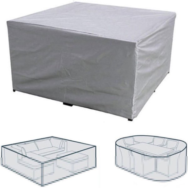 Cubierta Para Muebles De JardíN, Funda Para Sofá, Mesa De JardíN, Impermeable, A Prueba De Polvo, Resistente A Los Rayos UV Para Exteriores Plata-image