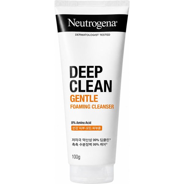 Neutrogena Deep Clean Delikatny Piankowy ŻEl Do Mycia Twarzy 100G ŁAgodny NawilżAjąCy KoreańSki Produkt Do Oczyszczania Twarzy-image