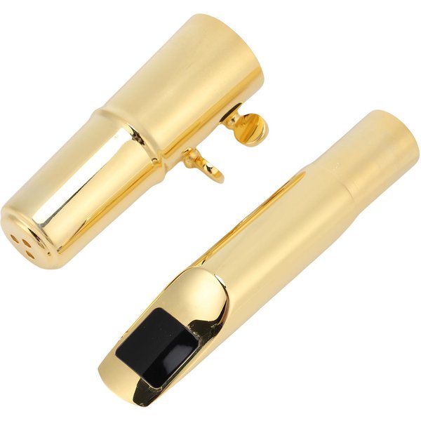 Boquilla Para SaxofóN Tenor Con Tapa Si Bemol Metal LatóN Para Principiantes Profesionales Accesorios De Viento Madera-image