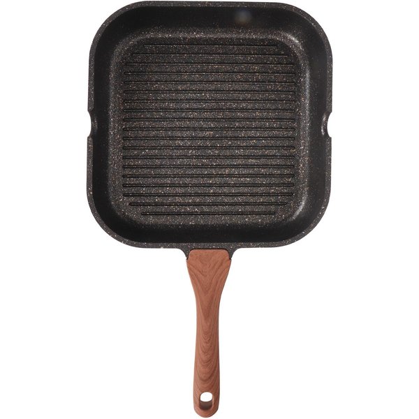 SartéN Grill Para Estufa De Aluminio InduccióN Cuadrada SartéN Para FreíR Casa Bistec SartéN Antiadherente L L-image