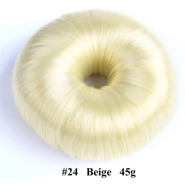 Modna Elegancka Czarna Peruka Do WłOsóW Klips Do WłOsóW BrąZowe NarzęDzia Do Stylizacji WłOsóW Donut Do WłOsóW KształTka Do Upinania Koka PierśCień Do WłOsóW DIY-image