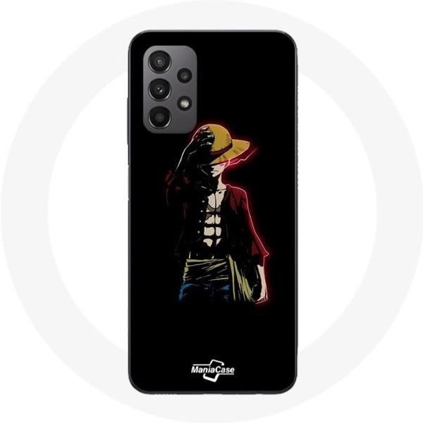 Funda - Maniacase - Samsung Galaxy A23 4G - Manga Anime One Piece Luffy - Flexible - Negra Negro-image