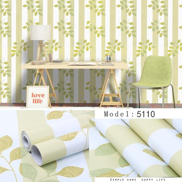 Papel Tapiz Autoadhesivo Impermeable Para Pared De Fondo De Dormitorio, Adhesivo Para RenovacióN De Muebles 45Cm*10M Beige-image