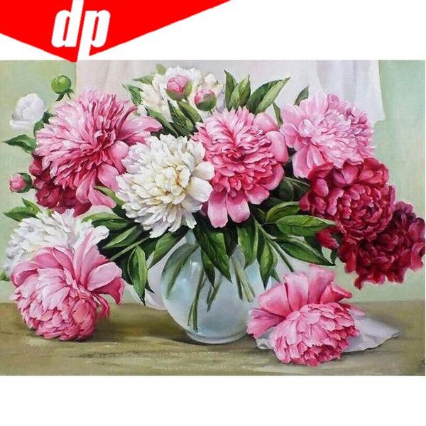 Mosaico De Diamantes 5D DIY Flores Rosas 5D Pintura De Diamantes Completa Kits De Punto De Cruz 20X30-image