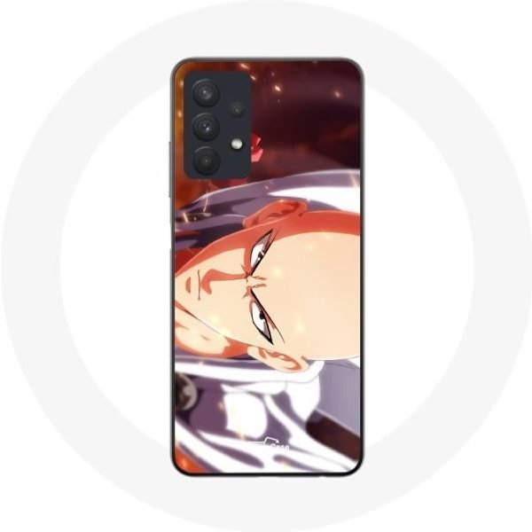 Funda - Saitama - Samsung Galaxy A32 5G - Flexible - Blanca - One Punch Man-image