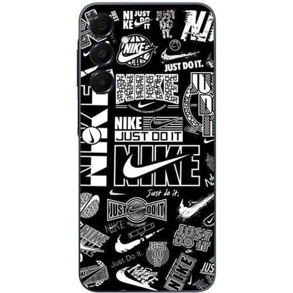 Funda - Nike - Samsung Galaxy A16 - Silicona - Negro Y Blanco - Flexible Negro-image