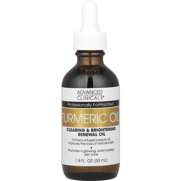 Advanced Clinicals, Aceite De CúRcuma, Para Piel Propensa, 1.8 Fl Oz (53Ml) Black-image