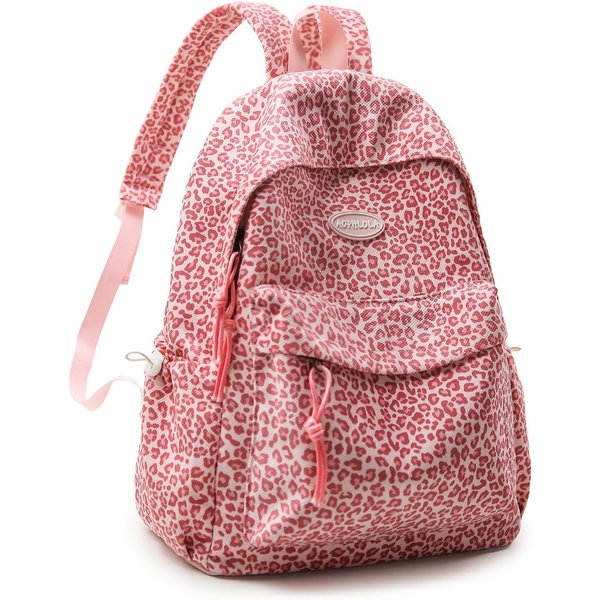 Mochila Escolar De Gran Capacidad Mochila Escolar Femenina Nueva Estudiante De Secundaria Estudiante Universitario Mochila De Alto Valor Mochila Simple VersáTil Para Ocio Viajes Color Rosa-image