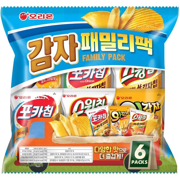 Paquete De Snacks Familiar De Patata Orion Snack Crujiente Salado 360G (180G X 2 Paquetes)-image