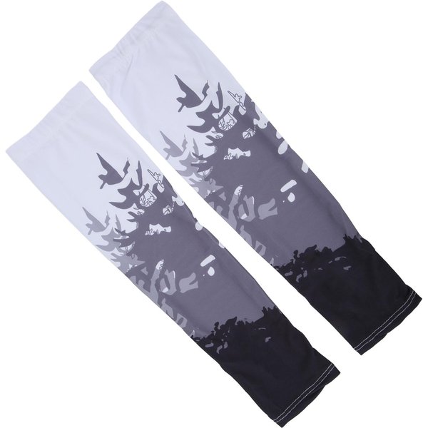 1 Par Mangas De Brazo De Seda De Hielo ProteccióN Solar UV Finas Transpirables Refrescantes Mangas De Brazo Para Conducir Deportes De Verano XL Negro-image