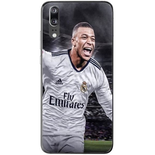 Coque Maniacase Pour Huawei P20 Kylian Mbappe Real Madrid Goal Negro-image