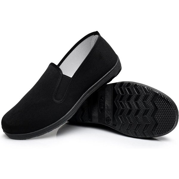 MęSkie Tradycyjne ChińSkie Buty Do Kung Fu Z BawełNy, Buty Sportowe Do ćWiczeń Tai-Chi, OddychająCe, NadająCe Się Do Noszenia, Sportowe Obuwie 42 Black-image