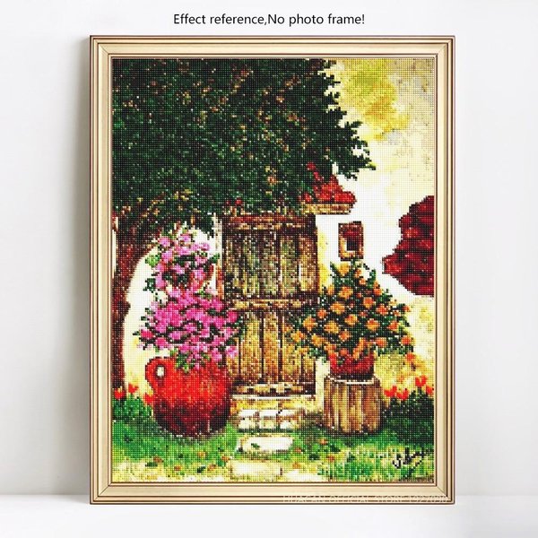 Venta De Bordado De Diamantes Redondo Completo 5D Diy Pintura De Diamantes Paisaje 20X30-image