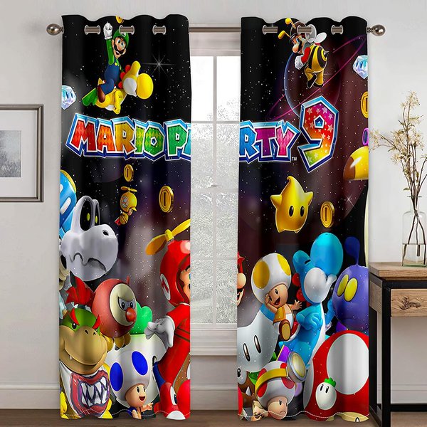 Anime Dibujo Animado Manga PelíCula Infantil Estilo JaponéS 3D EnvíO Gratis 2 Piezas NiñOs NiñO Cortina De Ventana Sala De Estar Dormitorio DecoracióN 135W165H(Cm)53X65In&Grommet Top-image