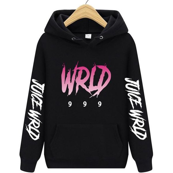 Sudadera Con Capucha De Manga Larga Para Hombre Y Mujer, Rapero Juice Wrld, OtoñO Invierno, Harajuku, Ropa Con Capucha M Negro-image